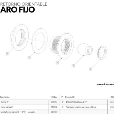 Retorno frente blanco RH 1 12 – FV