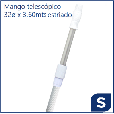 Mango telescópico 3,6m x ø 32 estriado