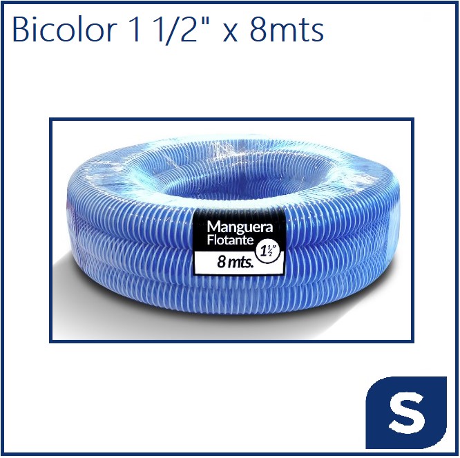 Manguera flotante 1 1/2" - bicolor x 8m
