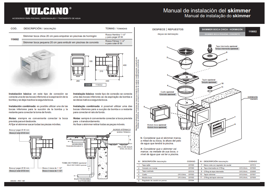 Skimmer boca chica FV - Imagen 3