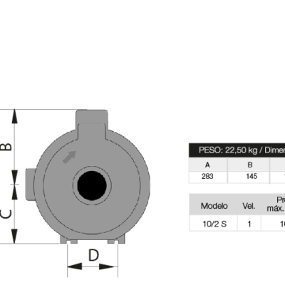 Bomba Rowa SANITARIA 10/2 S