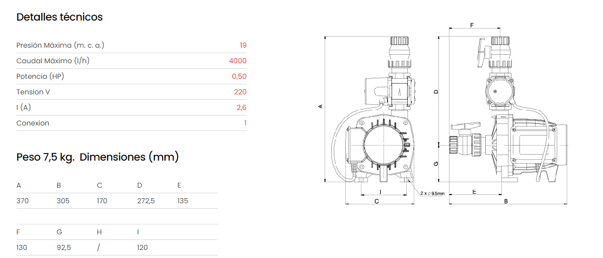 Bomba Rowa Tango SFL 20 - Imagen 2